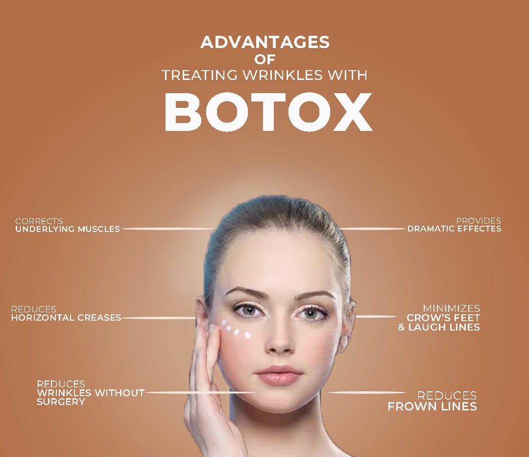 Advantages of treating wrinkles with botox
